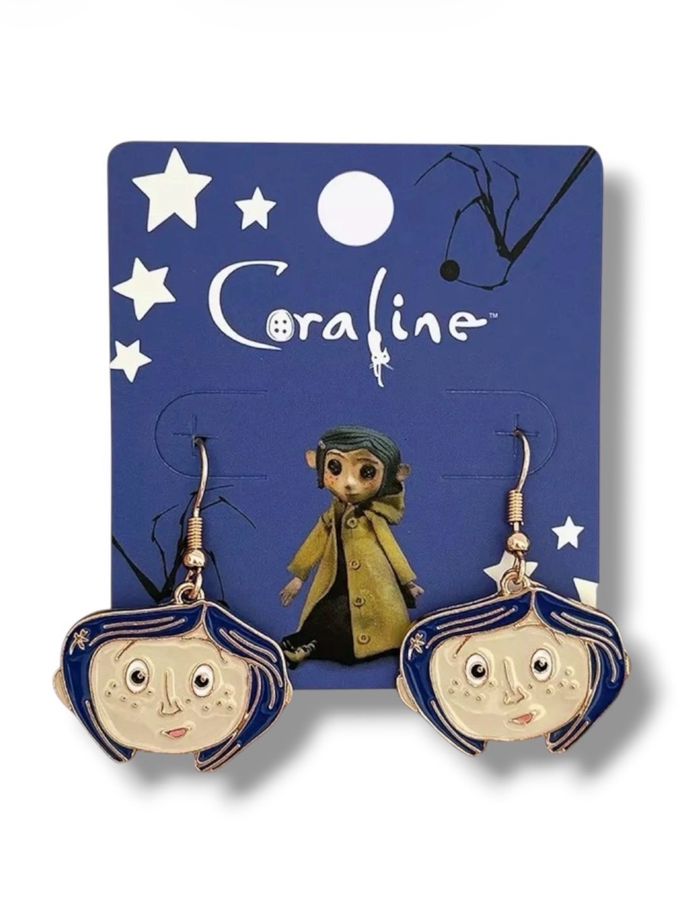 Coraline Face Drop Earrings - NWT